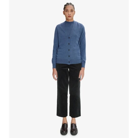 A.P.C. Jean Sailor Navy‎ Blue Crop Straight Leg Corduroy Pant Size 25 - Picture 1 of 9